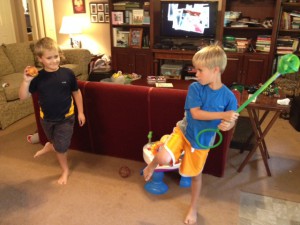 Boys Playing Baseball