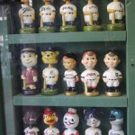 Bobbleheads in Cabinet