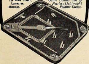 Vintage 1873 Baseball Tabletop Game