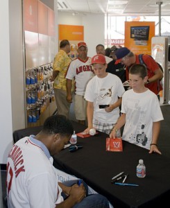 Howie Kendrick signing at ATT Seal Beach