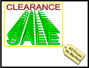 Clearance sale